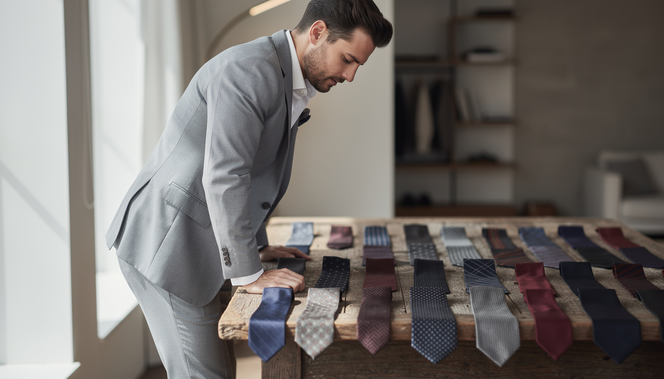 découvrez nos conseils pour choisir le costume gris parfait et assortir une cravate élégante afin de créer un look sophistiqué et moderne.