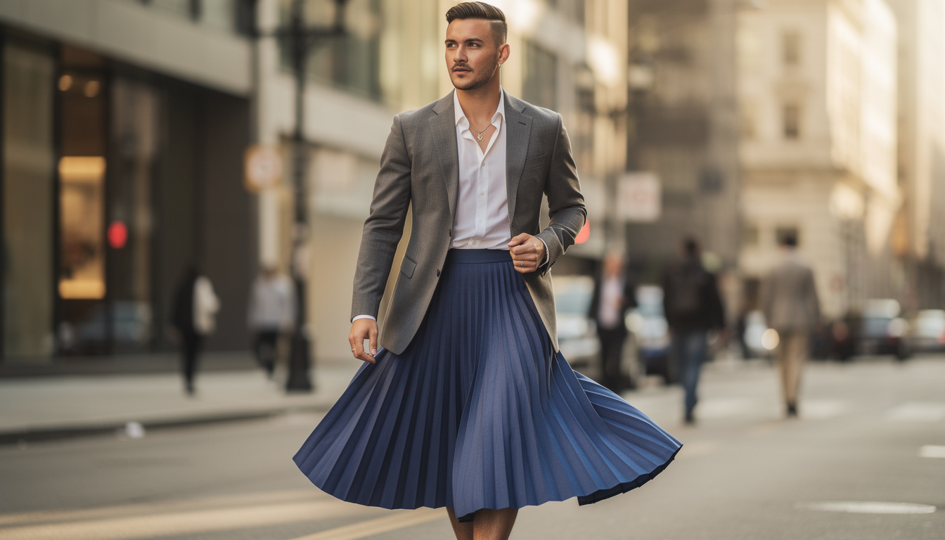 découvrez l'histoire fascinante et l'évolution de l'homme en jupe dans la mode contemporaine, un symbole de liberté et de diversité stylistique.