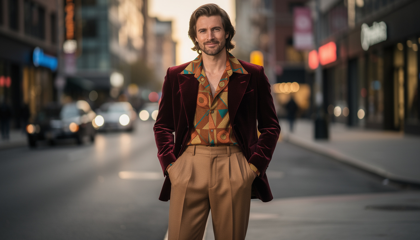 découvrez le style des hommes dans les années 70 avec ce retour aux influences rétro, entre motifs audacieux, coupes décontractées et couleurs vives, pour un look vintage et tendance.
