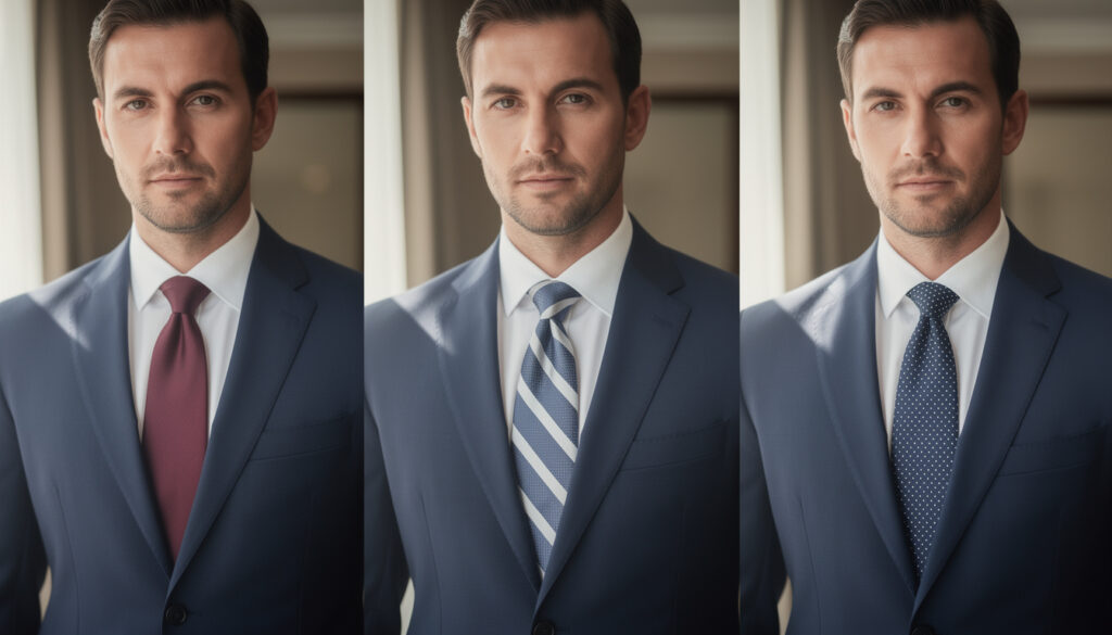 découvrez comment choisir la cravate parfaite pour accompagner un costume bleu marine grâce à nos conseils et idées stylées.