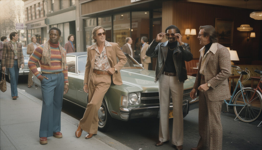 découvrez le style et la mode des hommes dans les années 70, un retour aux tendances vintage qui allie élégance rétro et modernité.