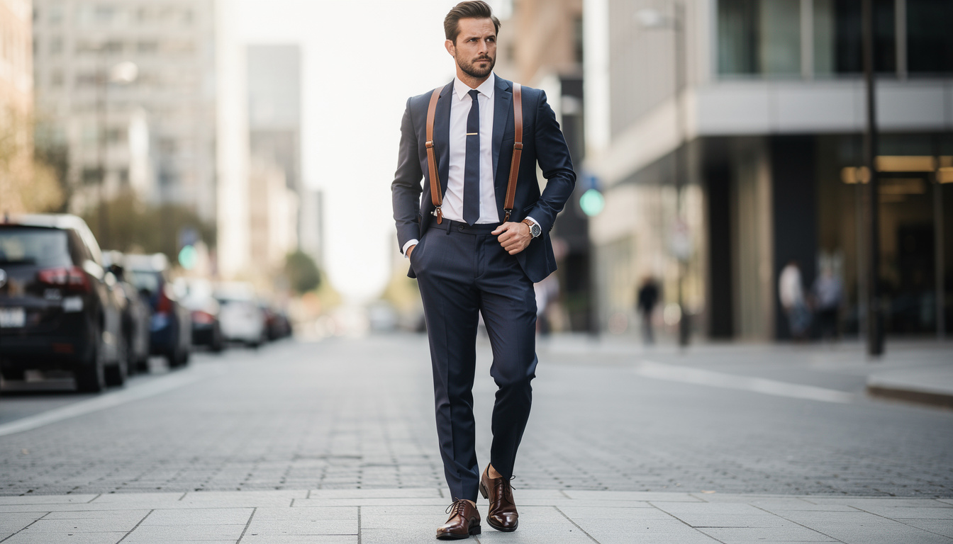 découvrez comment adopter un look élégant et tendance avec des bretelles pour homme, alliant style classique et modernité pour toutes les occasions.