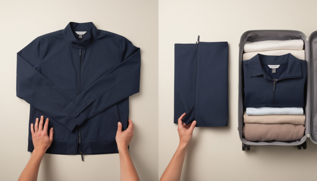apprenez comment plier une veste de manière simple et efficace pour optimiser l'espace dans votre valise lors de vos voyages.