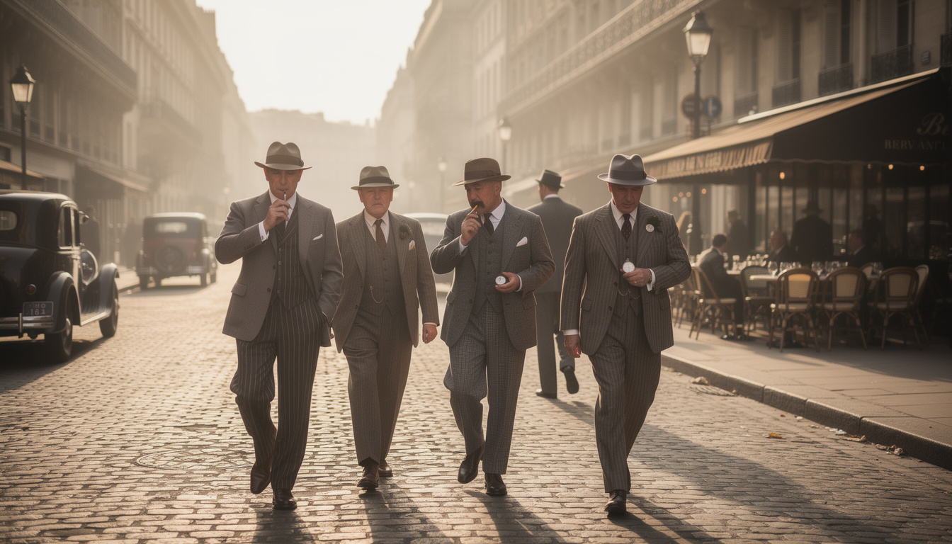 découvrez le style vestimentaire des hommes dans les années 20, une époque emblématique marquée par l'élégance et l'innovation en mode masculine.